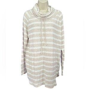 Market & Spruce Striped Maternity Cowl Neck Top